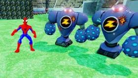 Человек Паук против Роботов Игра Spider Man vs Robots Game