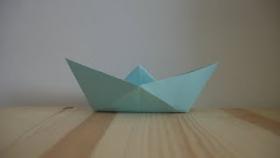 Оригами. Как сделать парусник из бумаги (видео урок)