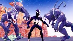 Чёрный Человек Паук Против Симбиота Black Man Spider Against Symbiotite