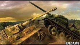 Бой Т-34 против Тигра (Таран) Батальная сцена.