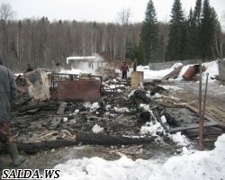 На территории Верхнесалдинского городского округа 14 марта 2013г.  зарегистрирован пожар с гибелью  человека