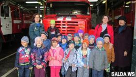 Экскурсия детского сада №51 «Вишенка» в пожарную часть