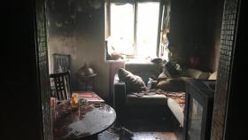 Пожар 04 июля на 5 этаже  жилого дома по ул. Восточная