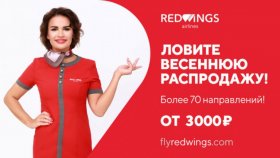 Авиаперевозчик Red Wings заявил о старте весенней распродажи билетов по России