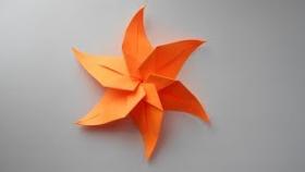 Звезда из бумаги. Новогодние поделки оригами. Украшение на Новый год 2018