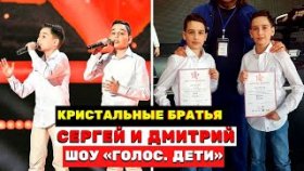 Сергей и Дмитрий Коценко кристальные братья на шоу «Голос. Дети»