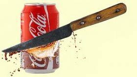 ОДНИМ УДАРОМ ножа разрезал банку Coca Cola | Нож VS Кока Кола