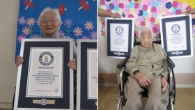 107-летние сестры из Японии были признаны самыми старыми близнецами в мире