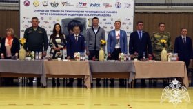 Офицеры Росгвардии в Тюмени стали почётными гостями турнира по тхэквондо в честь Героя России Магомеда Нурбагандова