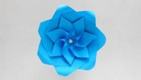 Простой Бумажный цветок Оригами поделки для украшения подарка