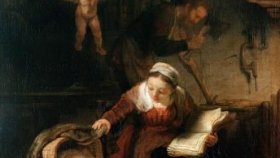 Картина Рембрандта «Святое Семейство»