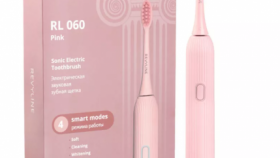 Электрическая зубная щетка Revyline RL 060 в розовом цвете с 4 режимами и быстрой доставкой по Екатеринбургу к 14 Февраля