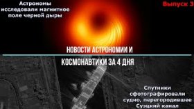 Новости Астрономии и Космонавтики за 4 дня 23-26 марта 2021.  Исследовали магнитное поле черной дыры