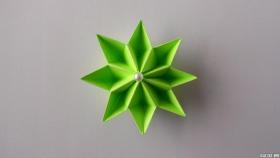 Простой цветок из бумаги. Поделки оригами из модулей для начинающих