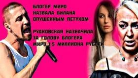 Билана Блогер Миро назвала опущенным Рудковская даёт 1.5 мил рублей за ее голову