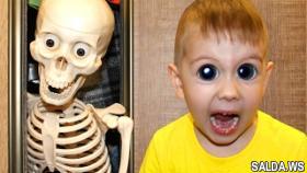 BAD BABY КАРКАСНЫЙ СКЕЛЕТ АТАКУЕТ skeleton stalker attacks