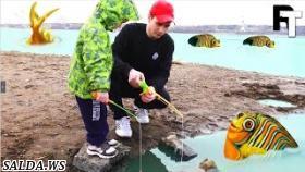 Рыбалка. Сюрпризы. Киндер-игрушки. Видео для детей. Fishing. Surprises. Kiner toys. Videos for kids.