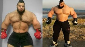 Иранский Халк готовится к бою в ММA