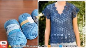 Вязание: эффектная, классная, красивая, ажурная кофточка крючком. Мастер класс - узор, схемы