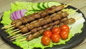 Куриные сердечки на гриле