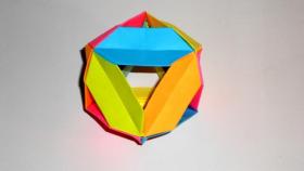 Октаэдр из бумаги. 3D поделки оригами