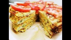 Кабачковый торт. Вкусная закуска из кабачков.