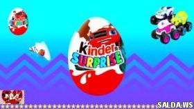 Мультики Киндер Сюрприз Вспыш и чудо машинки Kinder Surprise Learn colors