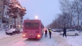 Неосторожность пешехода при буксировке застрявшего автомобиля привела к ДТП