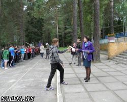Пожарная эстафета в детском лагере «Лесная сказка»