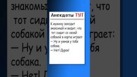 Анекдот про собаку