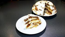 Вкусный торт без выпечки и желатина