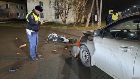 В Североуральске Госавтоинспекция проводит проверку по факту ДТП с участием несовершеннолетнего водителя