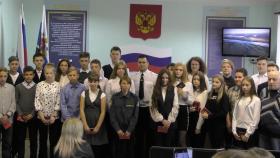Церемония вручения паспортов юным гражданам России, приуроченная к 100-летнию ГУВД России по Свердловской области, состоялась о салдинском отделе полиции