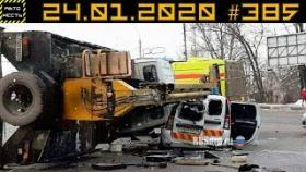 Новые записи АВАРИЙ и ДТП с АВТО видеорегистратора #385 Январь 24.01.2020