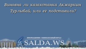 Виновна ли казахстанка Акжаркын Турлыбай, или её подставили?