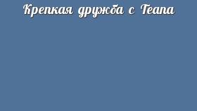 Крепкая дружба с Teana