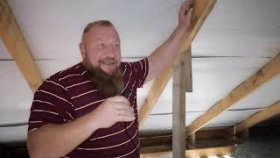 Утепляем крышу эковатой на доме из Арболитовых блоков, Строительство домов под от Арболит Юг