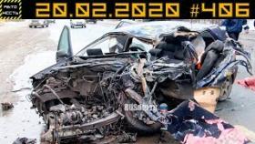 Новые записи АВАРИЙ и ДТП с АВТО видеорегистратора #406 Февраль 20.02.2020