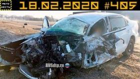 Новые записи АВАРИЙ и ДТП с АВТО видеорегистратора #405 Февраль 18.02.2020