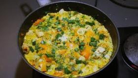 Очень вкусные овощи с куриным филе в одной сковороде