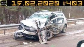 Новые записи АВАРИЙ и ДТП с АВТО видеорегистратора #403 Февраль 15.02.2020