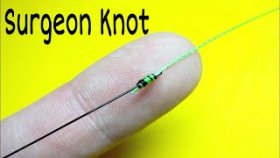 Как связать леску между собой. Соединительный узел surgeon knot.