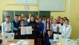 Сотрудники транспортной полиции  провели для школьников урок безопасности