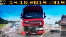 Новые записи АВАРИЙ и ДТП с АВТО видеорегистратора #319 Октябрь 14.10.2019