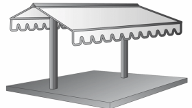 Какие преимущества дают локтевые выдвижные маркизы на фасаде здания