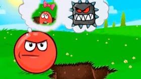 RED BALL 4 КРАСНЫЙ ШАРИК против черного КВАДРАТА игровой мультик #13. ПОДЗЕМНЫЕ ХОДЫ