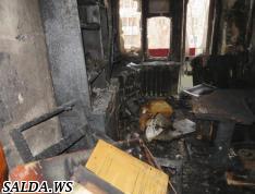 Пожар в квартире на 2 этаже по ул. Спортивная