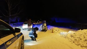 Госавтоинспекция Свердловской области устанавливает обстоятельства двух ДТП со снегоходами