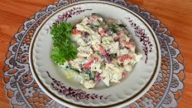 Салат из куриной грудки с красной фасолью. Видео рецепт
