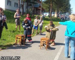 Сотрудниками ОНД в оздоровительном лагере «Олимп» проводится пожарная эстафета для детей